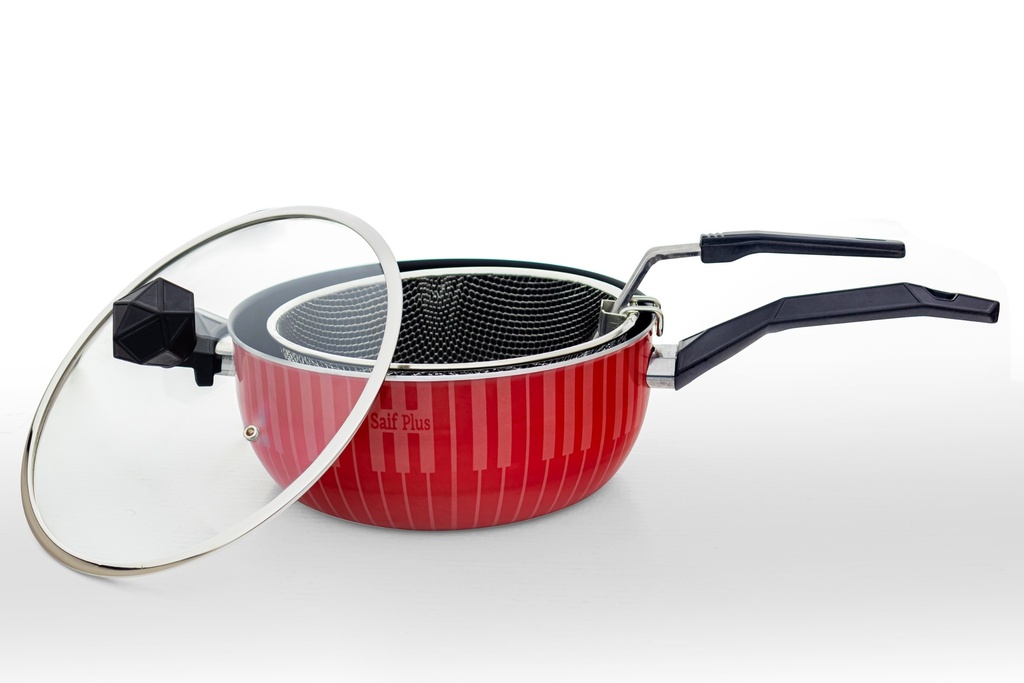 Saif Plus frying pot, 24 cm, glass lid