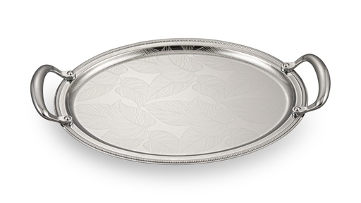 [016-0011] IRON FULL CHROME PLATED TRAY WITH LIGHT HANDLE