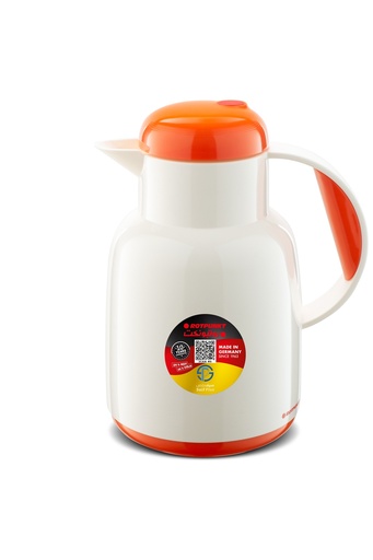 [003-1396] Vacum Jug Rutpunkt 970white/pumpkin(1/1 ltr.)