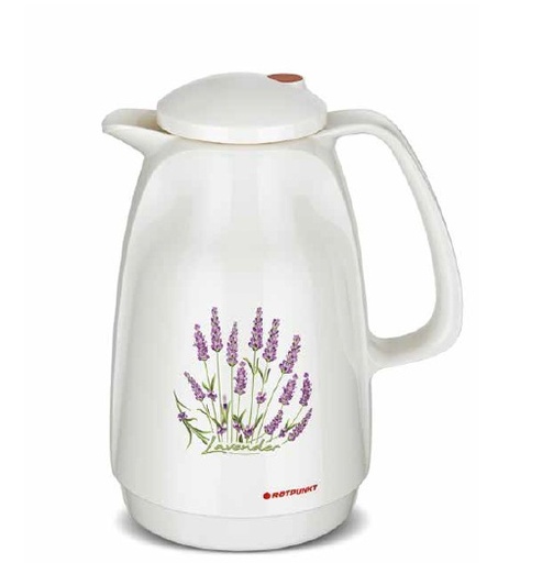 [003-1429] Thermos Rotpunkt 220AIvory + Lavender Round 1/1L.