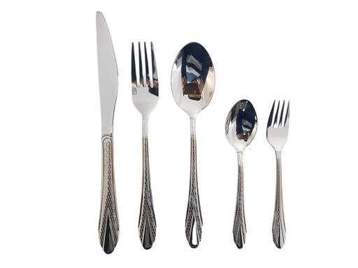 [012-0101] Dinner knife set 6 pec 4021 Laser